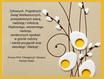 Życzenia Wielkanocne - PKS "Olimpijczyk" Gilowice - zdjęcie1