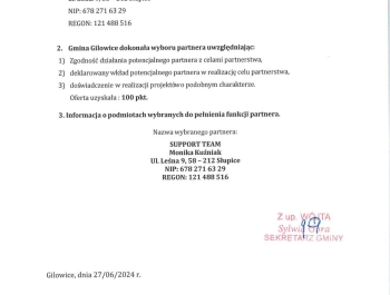 OGŁOSZENIE O WYNIKU NABORU PARTNERA DO PROJEKTU - zdjęcie4